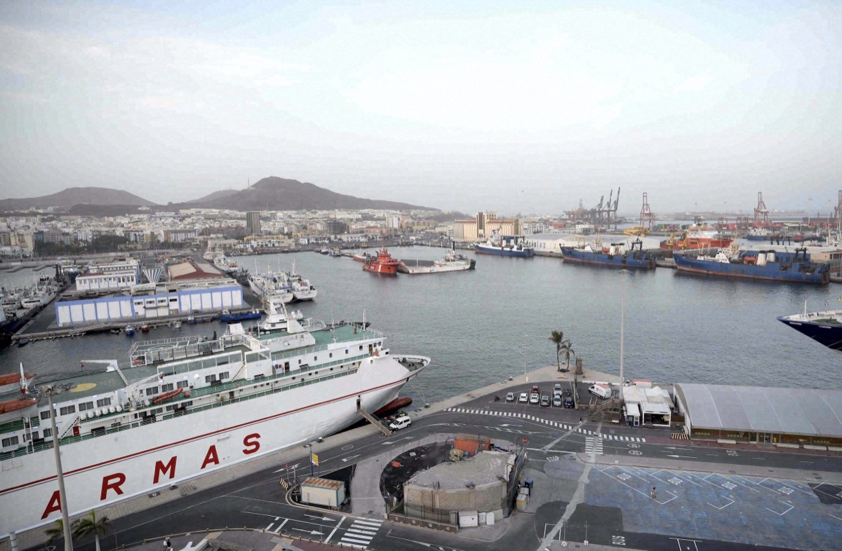 Der Hafen Puerto de la Luz in Las Palmas de Gran Canaria