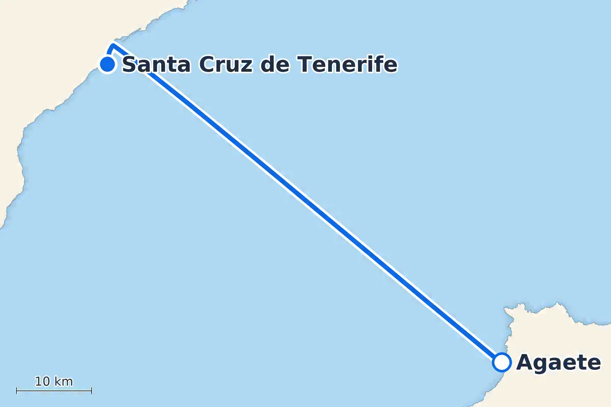 Agaete - Santa Cruz de Tenerife