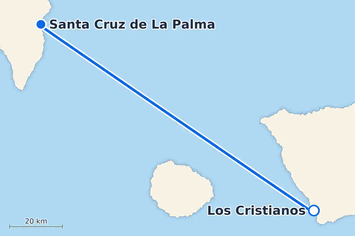 Los Cristianos - Santa Cruz de La Palma