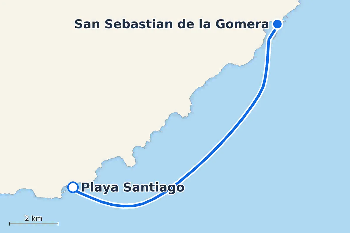 Playa Santiago - San Sebastian de la Gomera