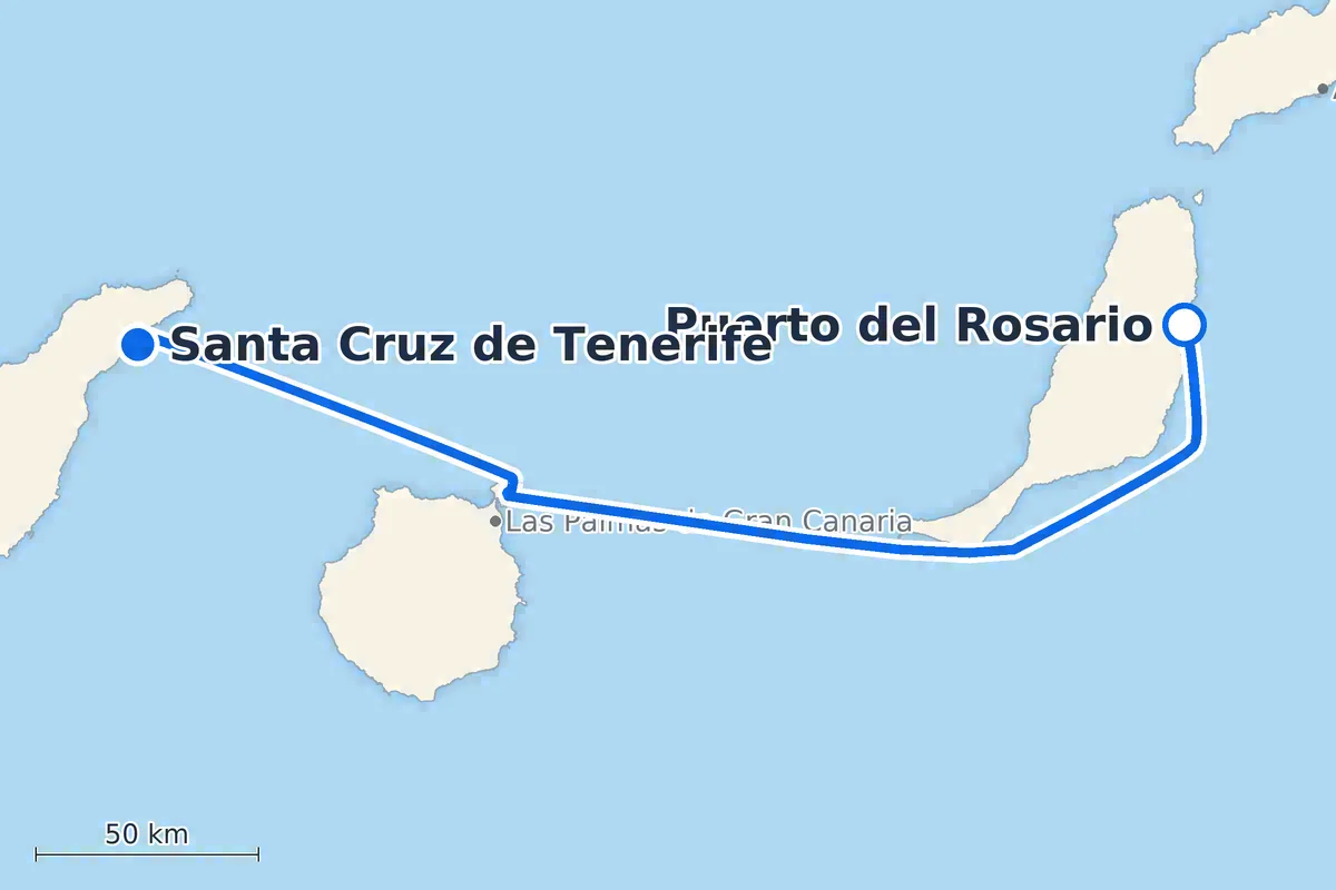 Puerto del Rosario - Santa Cruz de Tenerife