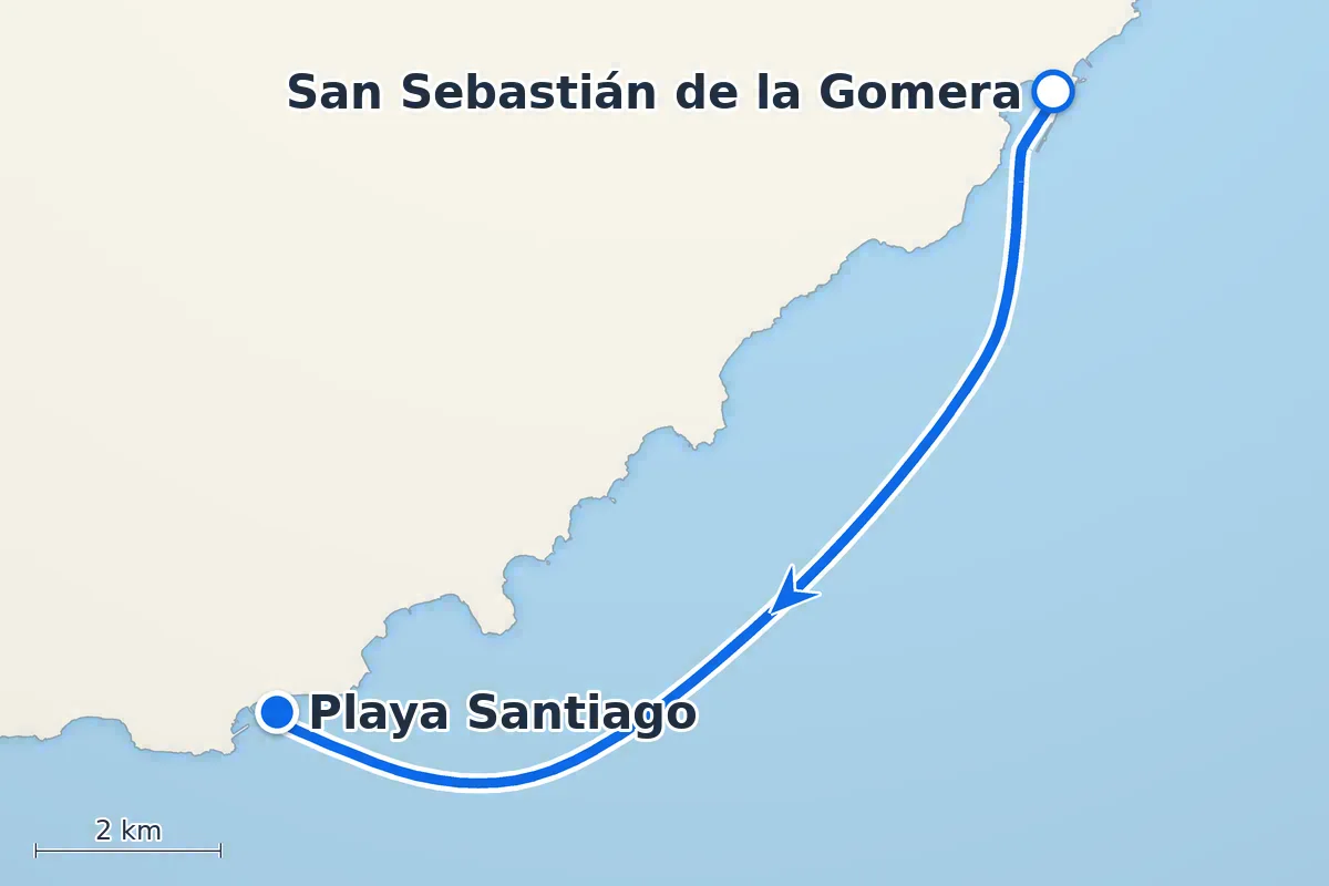 San Sebastián de la Gomera - Playa Santiago