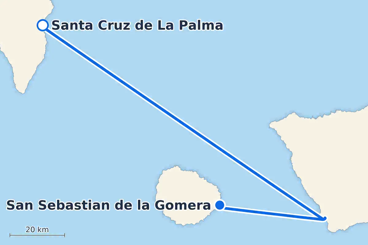 Santa Cruz de La Palma - San Sebastian de la Gomera