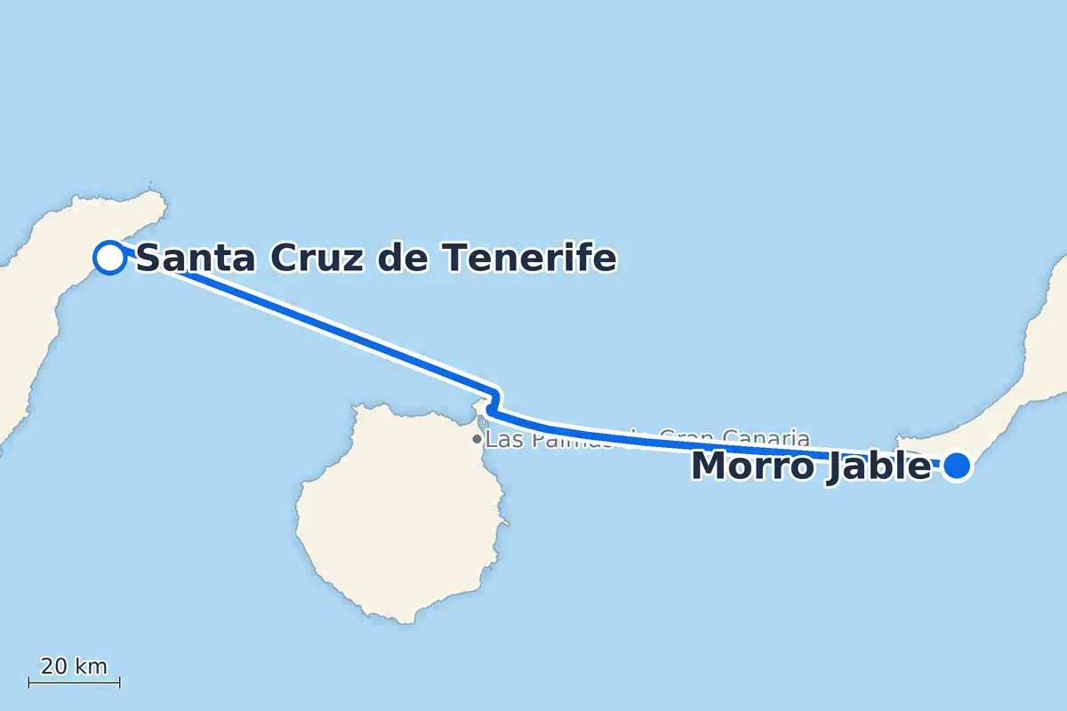 Santa Cruz de Tenerife - Morro Jable