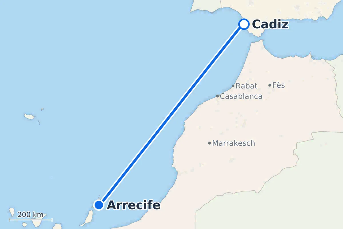 Cádiz - Arrecife