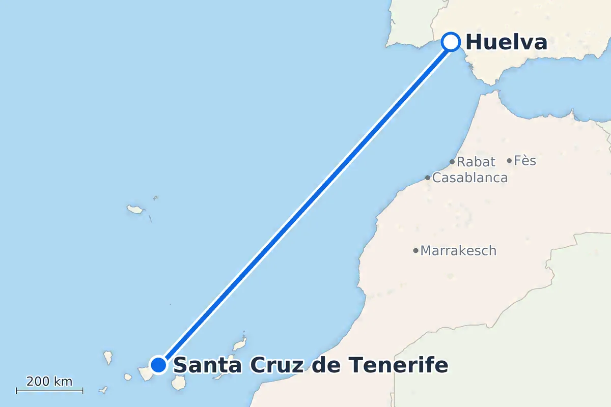 Huelva - Santa Cruz de Tenerife